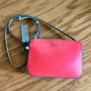 NWT Parfois crossbody purse, red and cream